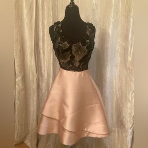 Black and pink BCX dress with mesh cutouts Size 3